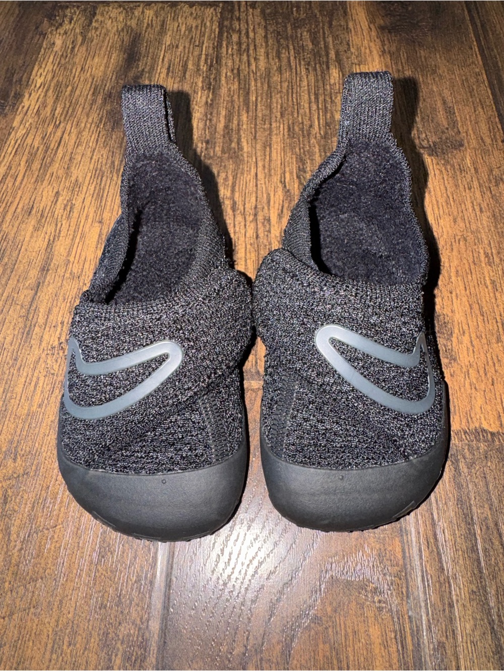 Nike Toddler Black Knit Slip-On Shoes Size 5C